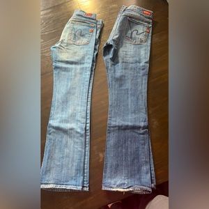 2 pairs of Citizens of humanity. Jeans size 29 both hardly worn